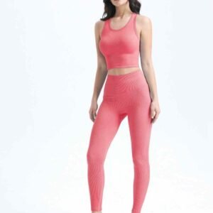 Leggings de yoga marrones de ajuste cómodo y elegante Ruxi