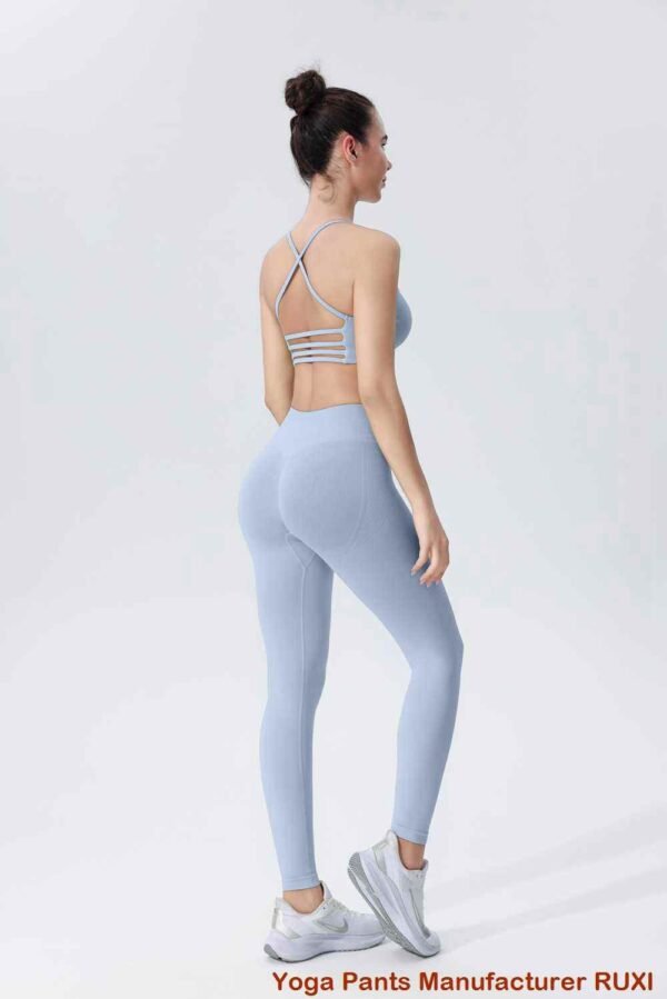Pantalones de yoga acampanados de color marrón Ruxi cl371