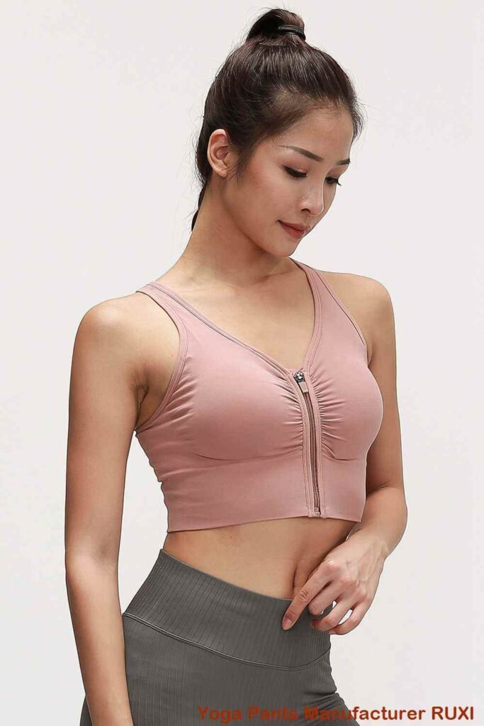 Top de yoga de corte largo Ruxi cl724